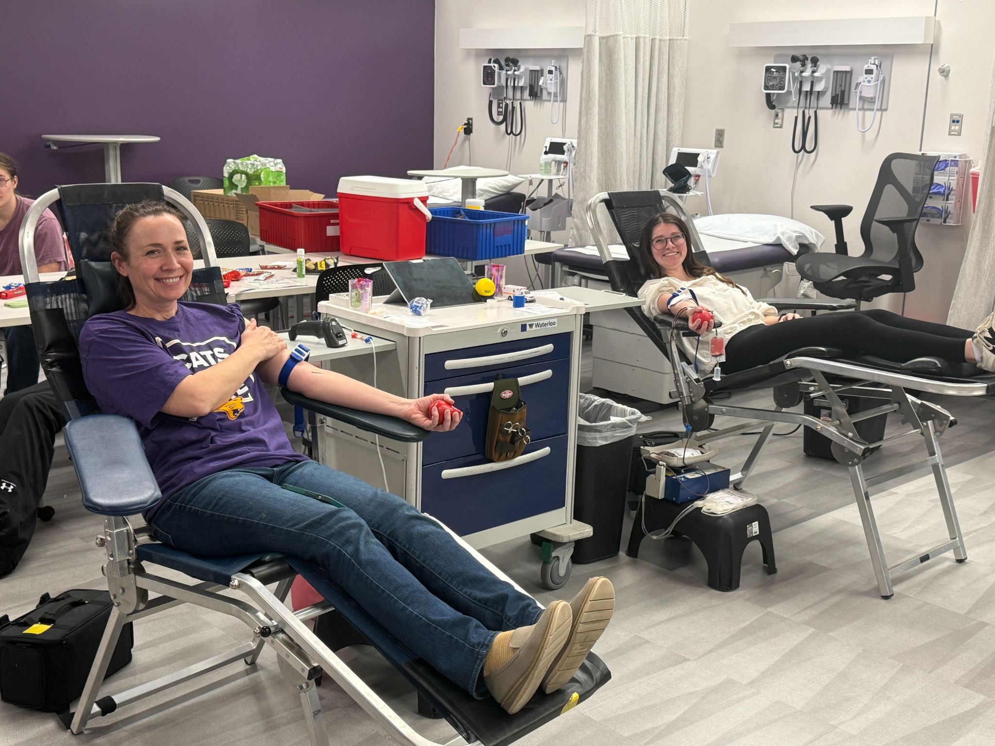 Individuals donating blood